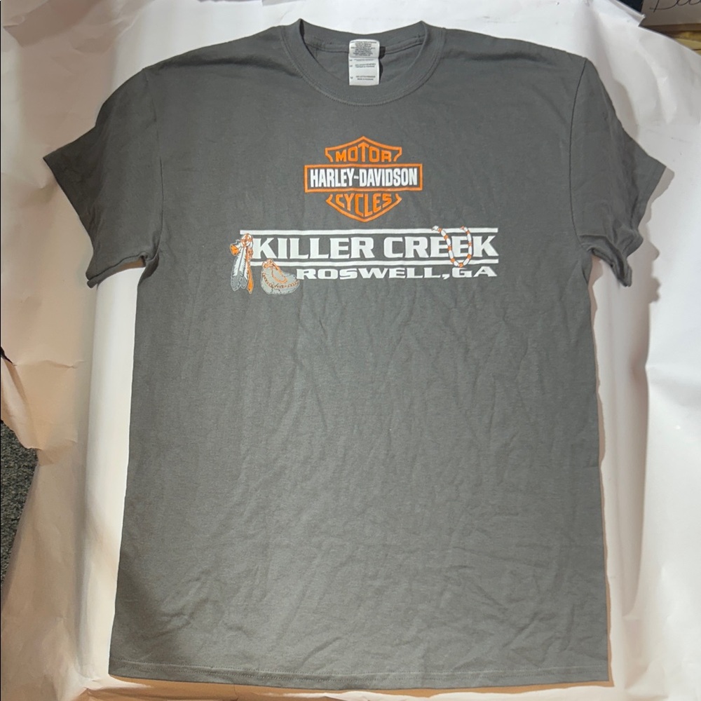 Harley-Davidson Motorcycles Killer Creek Roswell, GA Gray Graphic Tee